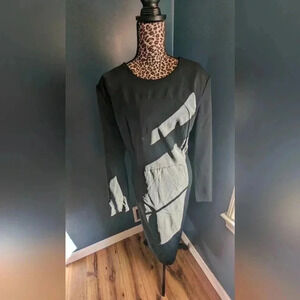 Sergio Hudson For Target Black Dress Size 1X EUC